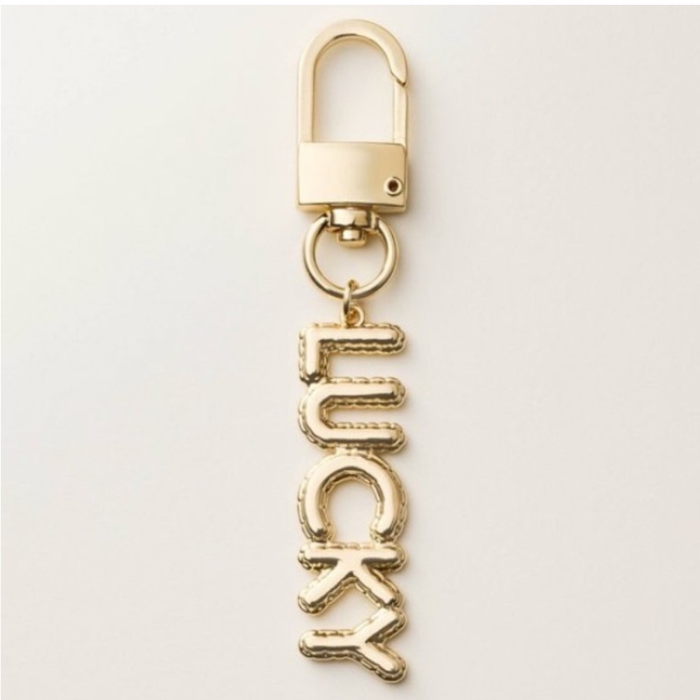 NWT! Kate Spade x Target Gold Lucky Keychain